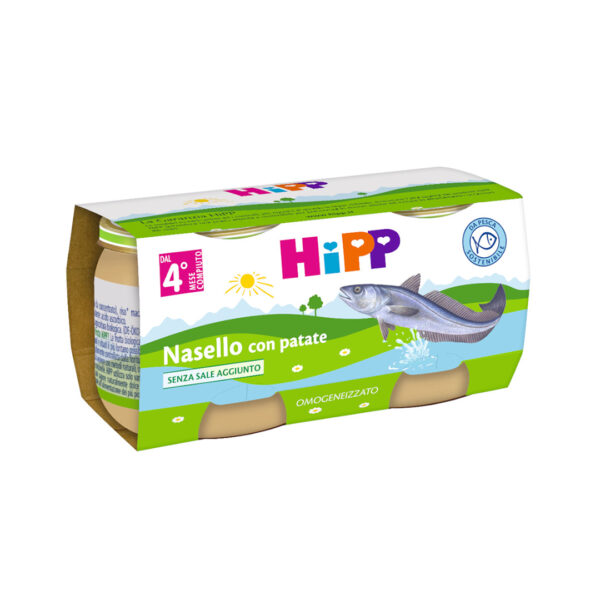 Hipp Omogenizzati Pesce Nasello con patate 2x80g