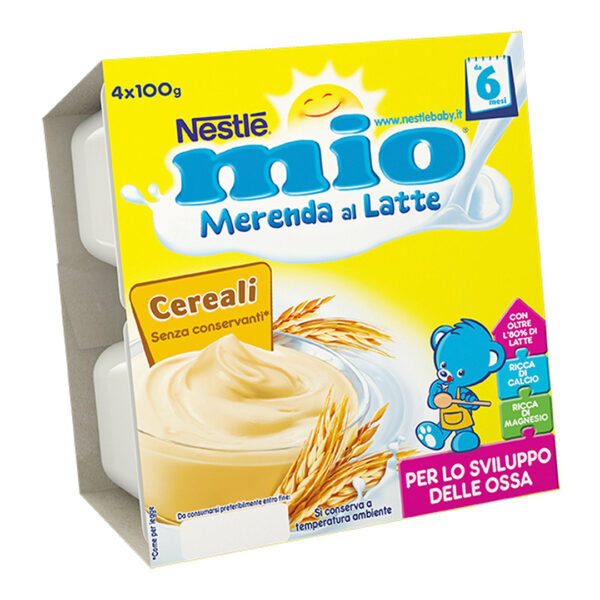 Mio Merenda al Latte Cereali 4x100g