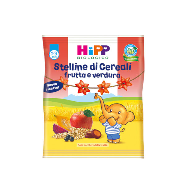 Hipp Snack Stelline di cereali Frutta e Verdura 30g