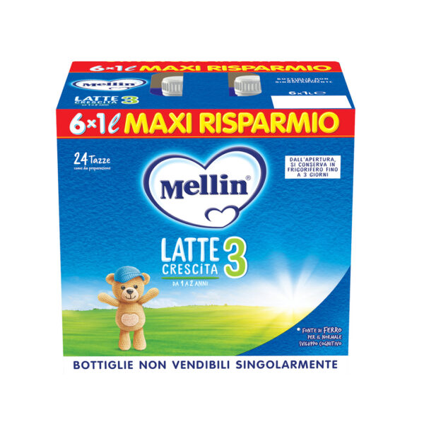 Mellin 3 Latte Liquido 6x1000ml