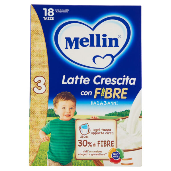 Mellin 3 Latte in Polvere con Fibre 600g