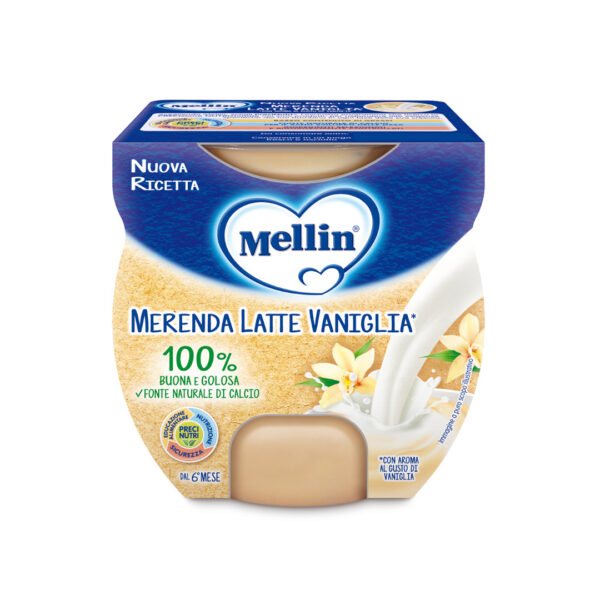 Mellin Merenda Latte Vaniglia 2x100g